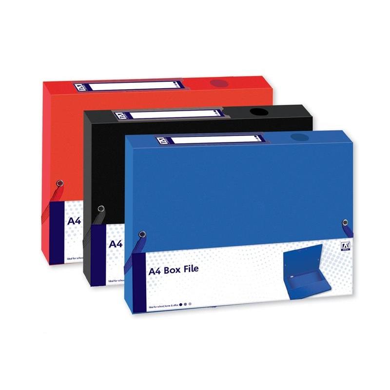 A4 Box File With Elastic Closures
