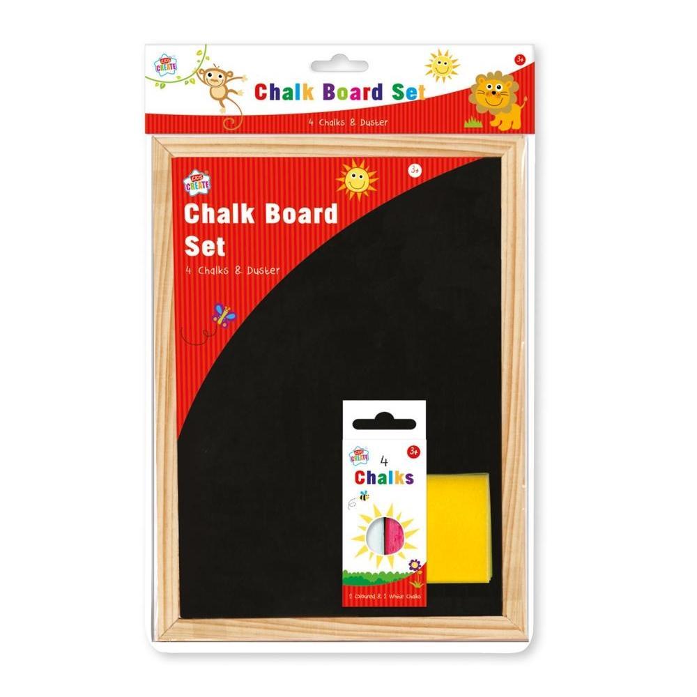 A4 Chalk board Set with Duster