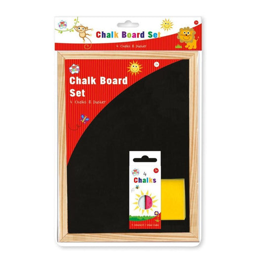 A4 Chalk board Set with Duster
